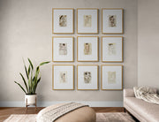 Sepia Tone Nude Series Gallery Wall: Collection of 9 Prints - Timeless Artwork from Curat'd Walls