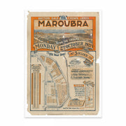 MAROUBRA: Maroubra Coastal Charm - Vintage Real Estate Ad Print 1922 from Curat'd Walls