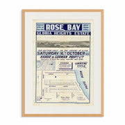 ROSE BAY: Exclusive Rose Bay Land Auction Vintage Real Estate Ad 1926 Oak Frame Curat'd Walls