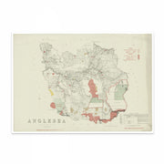 NGLESEA: Discover Anglesea's Past: Vintage Map Print 1893 curat'd walls