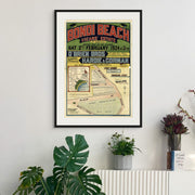 BONDI BEACH:  Uncover Coastal Elegance: Historic Bondi Beach Land Subdivision Print 1924