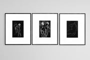 Black & White Nude Series Gallery Wall: Collection of 9 Prints - Elegant Artwork from Curat'd Walls