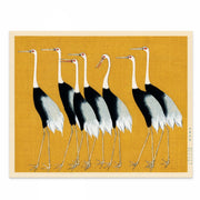 Red Crown Crane Japanese Painting Print - Elegant Japanese Culture from Curat'd Walls