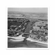 1950s Aerial Photo Set of Carrum, Melbourne | Sky High Nostalgia Vintage Black and White Prints | Curat'd Walls Exclusive | Classic Melbourne Decor